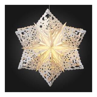 Hellum Étoile LED Flocons de neige 1-flg. blanc chaud Éclairage extérieur