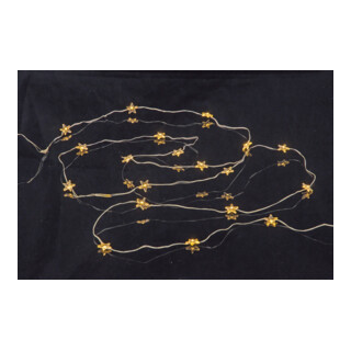 Hellum LED-Lichterkette transparentes Kabel batteriebetrieben