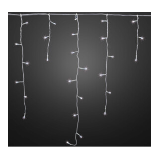 Hellum Rideau lumineux LED glace 577730 5,9 m blanc chaud minuterie 6 h