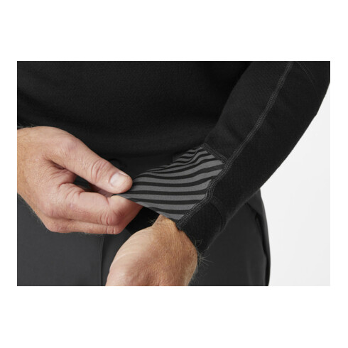 Helly Hansen Funktionsshirt Life Merino, schwarz, Gr. L