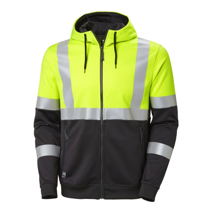 Helly Hansen Sweat à capuche de sécurité, jaune, T. S