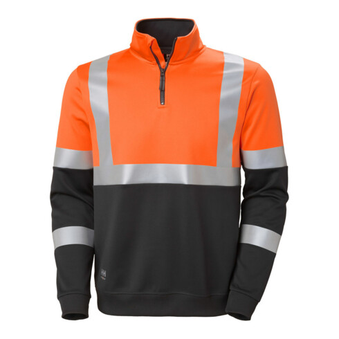 Helly Hansen Sweat à capuche zippé de sécurité, orange, T. L