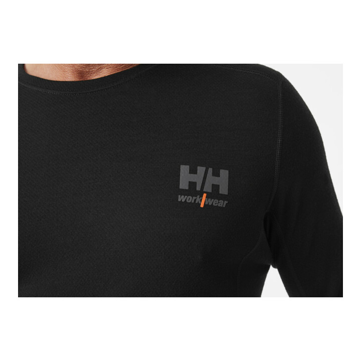 Helly Hansen T-shirt fonctionnel Life Merino, noir, T. 3XL