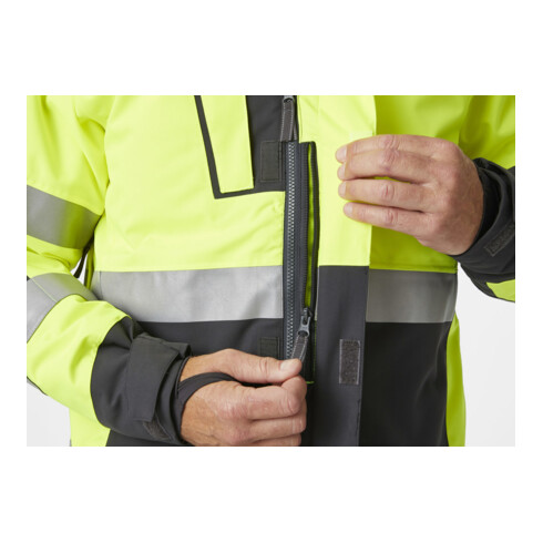 Helly Hansen Veste d'hiver ALNA, jaune sécurité/ébène, T. L
