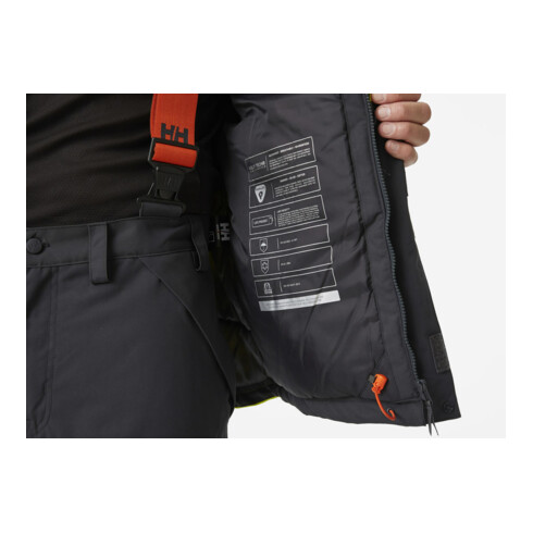 Helly Hansen Veste d'hiver ALNA, jaune sécurité/ébène, T. L