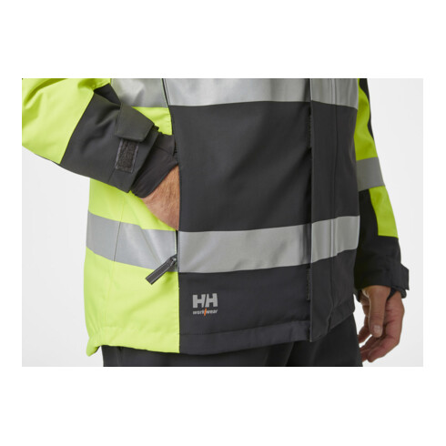 Helly Hansen Veste d'hiver ALNA, jaune sécurité/ébène, T. M