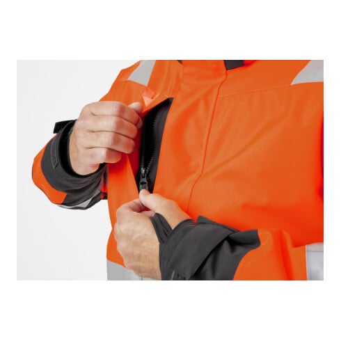 Helly Hansen Veste d'hiver ALNA, orange vif/ébène, T. M