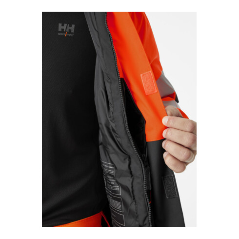 Helly Hansen Veste d'hiver ALNA, orange vif/ébène, T. XL
