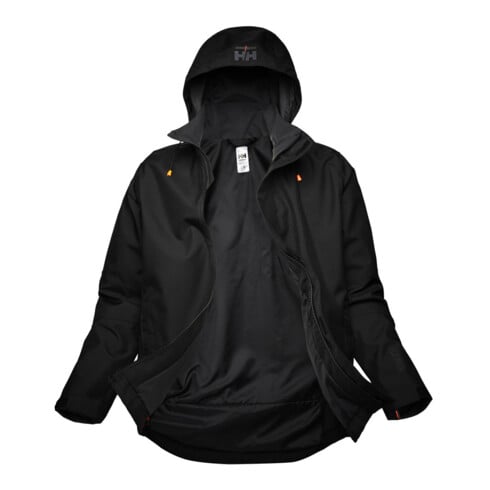 Helly Hansen Veste Shell Oxford, T. S, noire