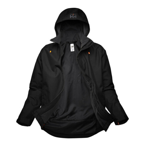 Helly Hansen Veste Shell Oxford, T. XL, noir