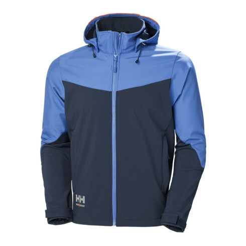 Helly Hansen Veste Softshell Oxford, marine/pierre, T. 2XL