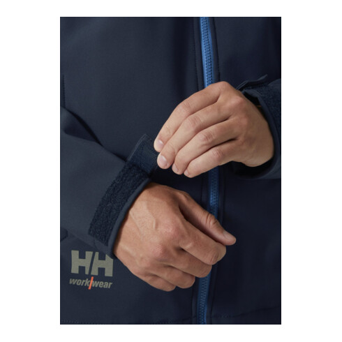 Helly Hansen Veste Softshell Oxford, marine/pierre, T. 2XL