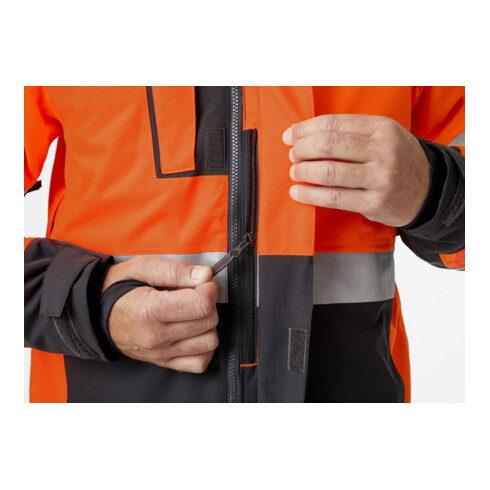 Helly Hansen Winterjacke ALNA, warnorange/ebony, Gr. 2XL