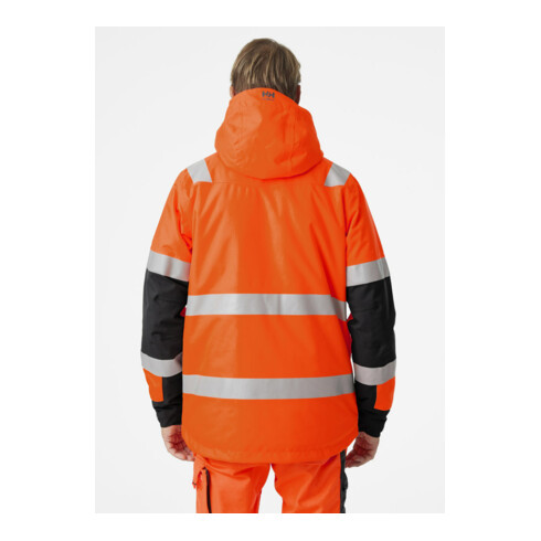 Helly Hansen Winterjacke ALNA, warnorange/ebony, Gr. 2XL