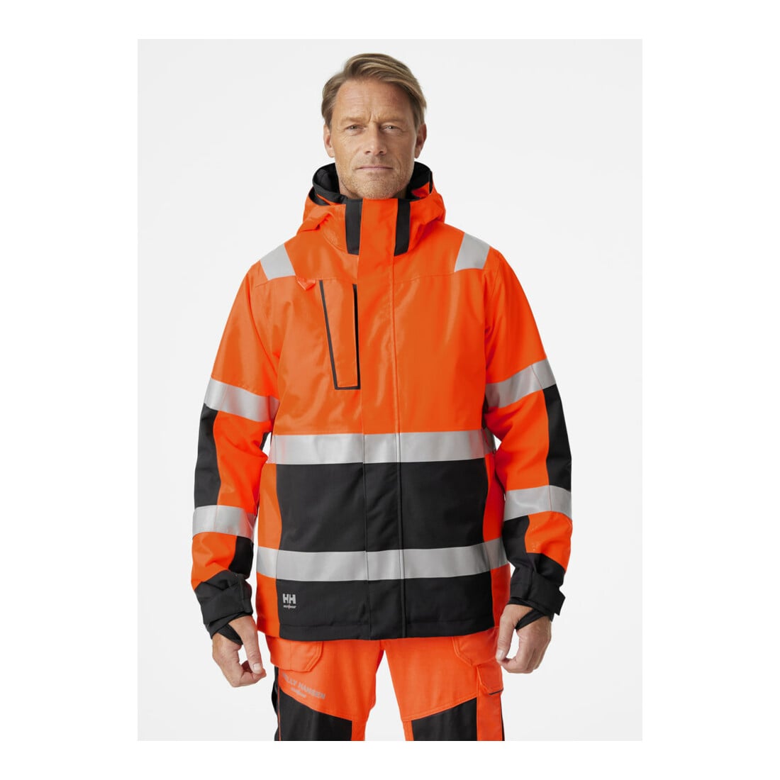 Helly Hansen Winterjacke ALNA, warnorange/ebony, Gr. 2XL