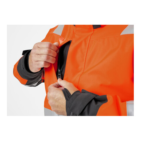 Helly Hansen Winterjacke ALNA, warnorange/ebony, Gr. L