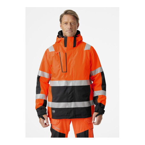 Helly Hansen Winterjacke ALNA, warnorange/ebony, Gr. M