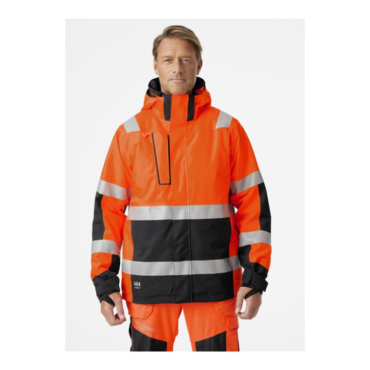 Helly Hansen Winterjacke ALNA, warnorange/ebony, Gr. M
