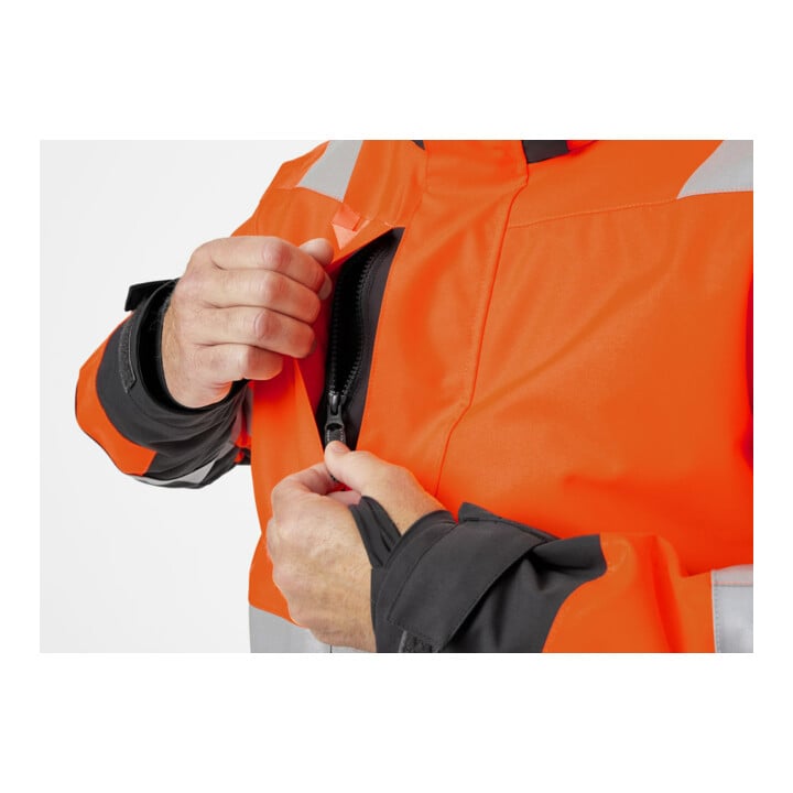Helly Hansen Winterjacke ALNA, warnorange/ebony, Gr. M