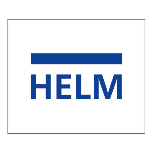 HELM Cache-clips 40 mm, 1700 mm argenté