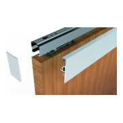 HELM Cache-clips 40 mm, 2100 mm argenté