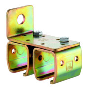 HELM Manchon à glissière pour plafond 301 D 100x91x55mm, acier S4mm