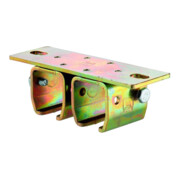 HELM Manchon de recouvrement coulissant 402 D pour rails, acier 400