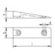 HELM Pièce de pression coulissante 555 L 120mm, l 40mm, h 25mm plastique-2