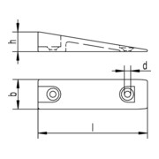 HELM Pièce de pression coulissante 555 L 120mm, l 40mm, h 25mm plastique-5