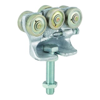 HELM Rollapparat 391,doppelp.,z. Einhängen für Prof.-Nr.300, Durchmesser 28, 100kg,L 90