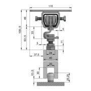 HELM WOELM, 300, Montage plafond, 200kg, 2000mm-4