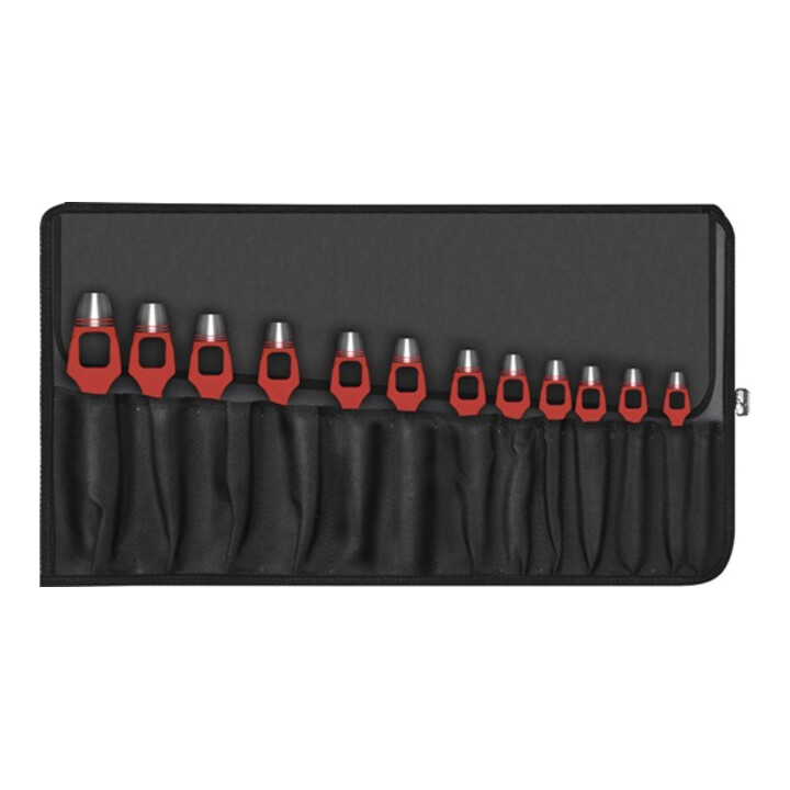 Henkellocheisensatz DIN 7200-A 14-tlg.Rolltasche