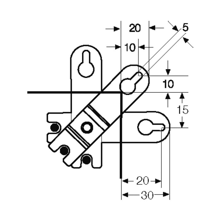 Hensel Außenlasche Mi AL 40 (VE4)
