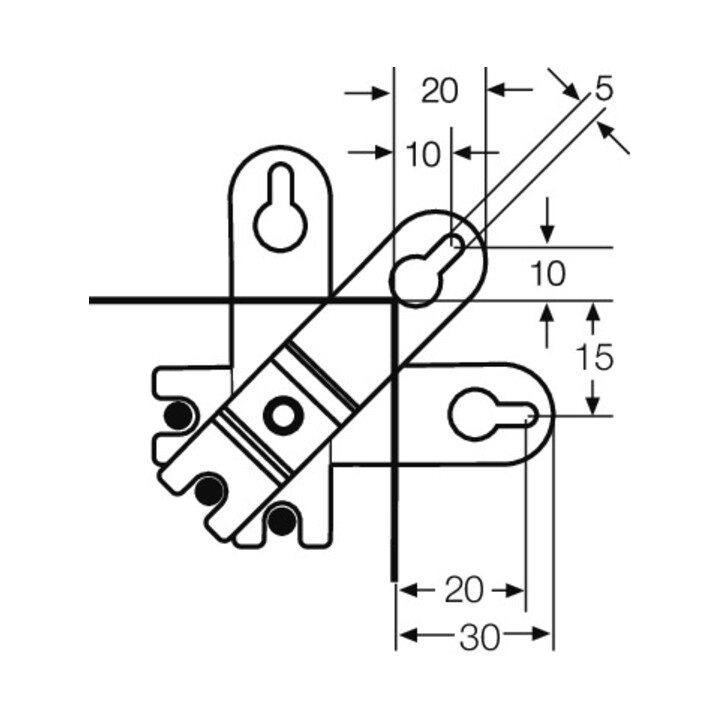 Hensel Außenlasche Mi AL 40 (VE4)