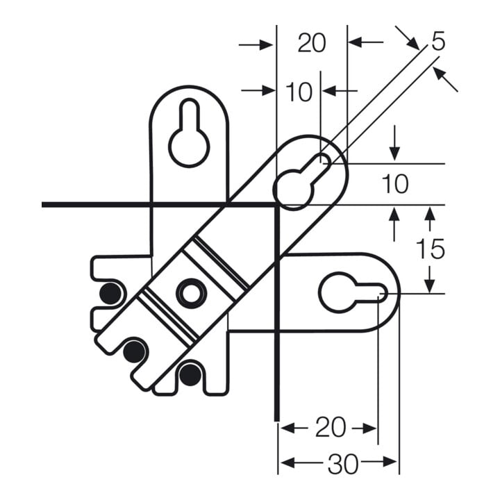 Hensel Außenlasche Mi AL 40 (VE4)