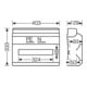 Hensel Automatengehäuse 18TE 18x18mm IP65 KV 9118