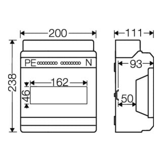 HENSEL Automatengehäuse KV PC 9109 9TE IP65