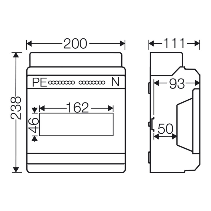 HENSEL Automatengehäuse KV PC 9109 9TE IP65