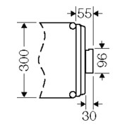 Hensel Belüftungseinsatz m.Belüft.gitter IP44 Mi BF 44-4