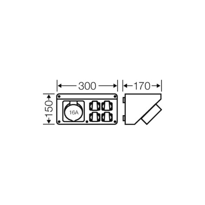 Hensel Boîte de connexion Mi 16A, 5p, 400V, 6h CB 16