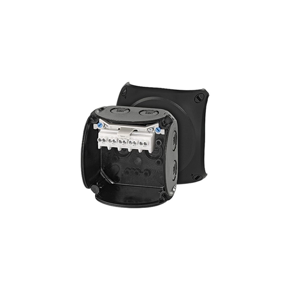 Hensel Boîte de dérivation câble 1,5-2,5 5 pôles noir KF 0202 B