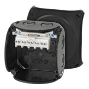 Hensel Boîte de dérivation câble 1,5-2,5 5 pôles noir KF 0202 B-2