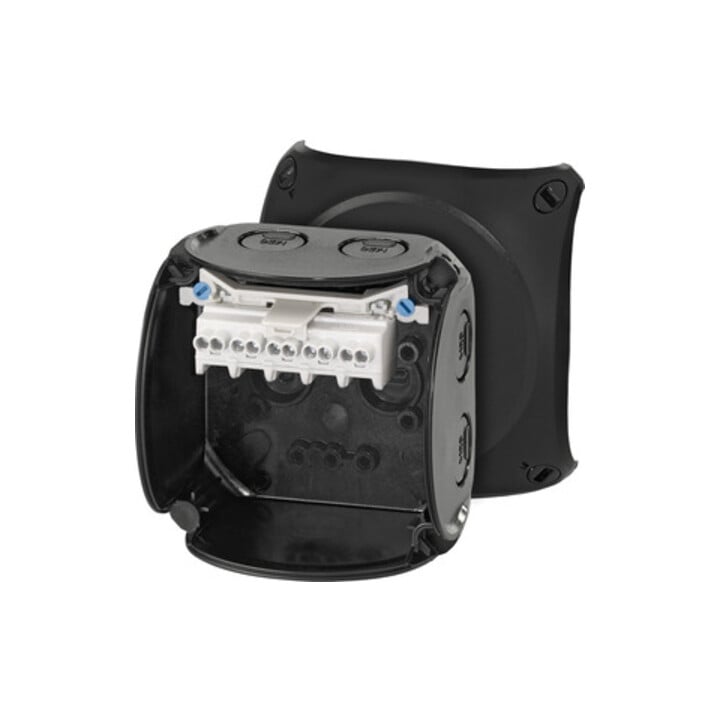 Hensel Boîte de dérivation câble 1,5-2,5 5 pôles noir KF 0202 B