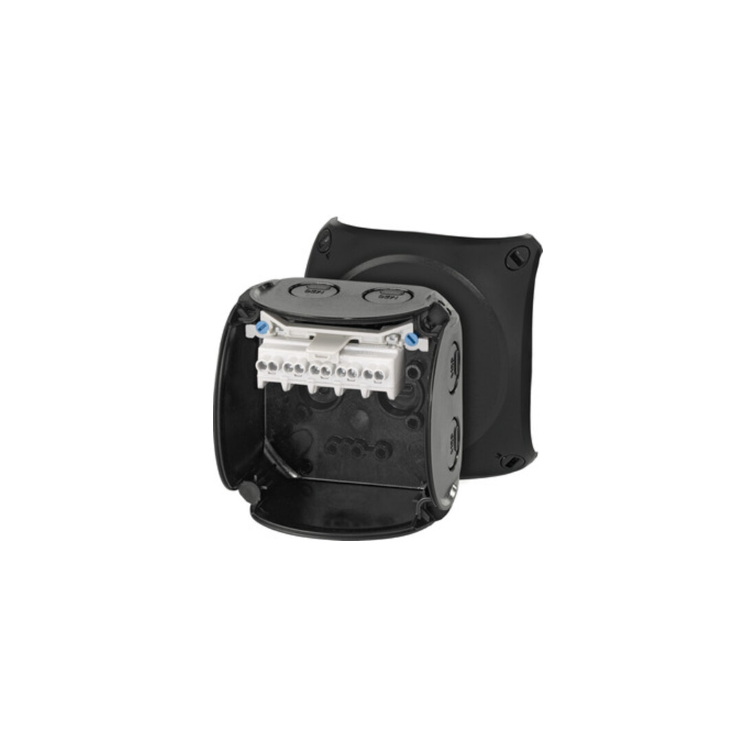 Hensel Boîte de dérivation câble 1,5-2,5 5 pôles noir KF 0202 B