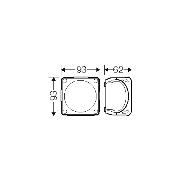 Hensel Boîte de dérivation câble 1,5-2,5 5 pôles noir KF 0202 B