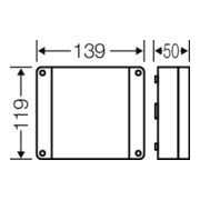 Hensel Boîte de dérivation câble 1, 5-2, 5 mm² 3ph. 4 mm² DP 9221-4