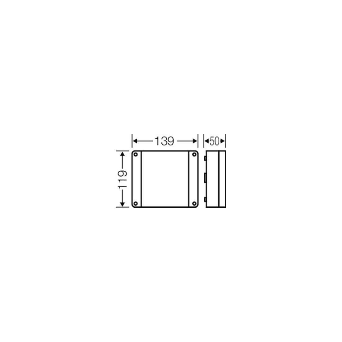 Hensel Boîte de dérivation câble 1, 5-2, 5 mm² 3ph. 4 mm² DP 9221
