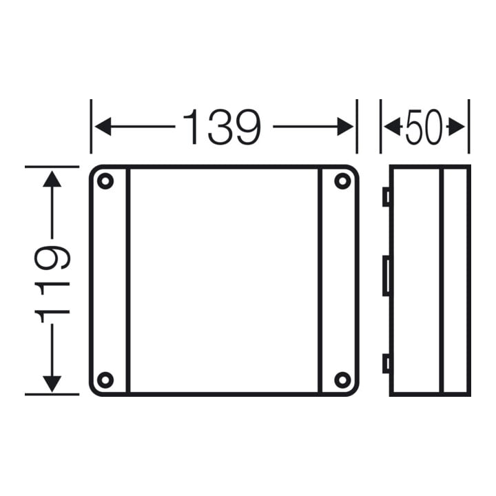 Hensel Boîte de dérivation câble 1, 5-2, 5 mm² 3ph. 4 mm² DP 9221