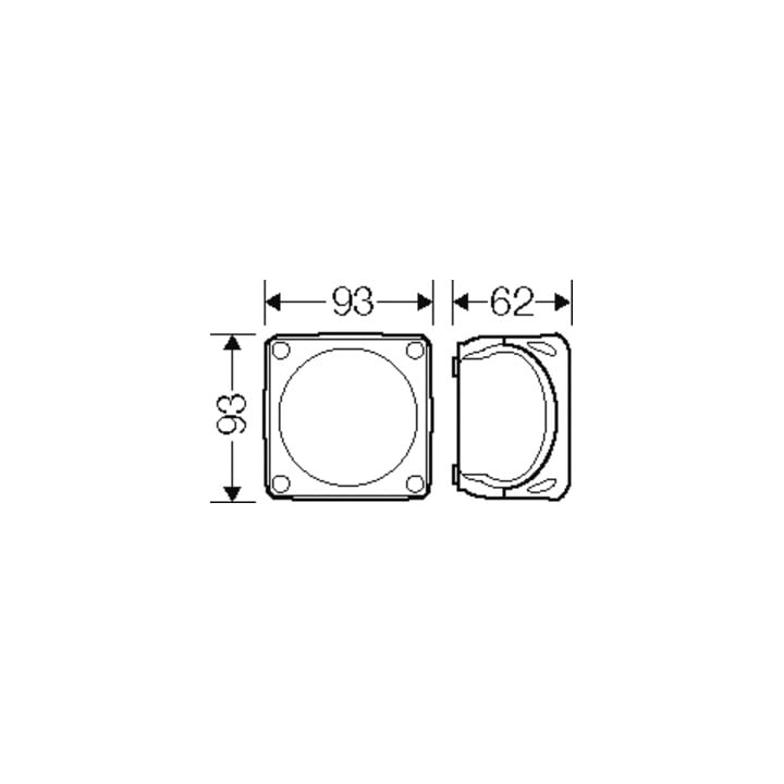 Hensel Boîte de dérivation câble 1,5-2,5 mm² triphasée WP 0202 B