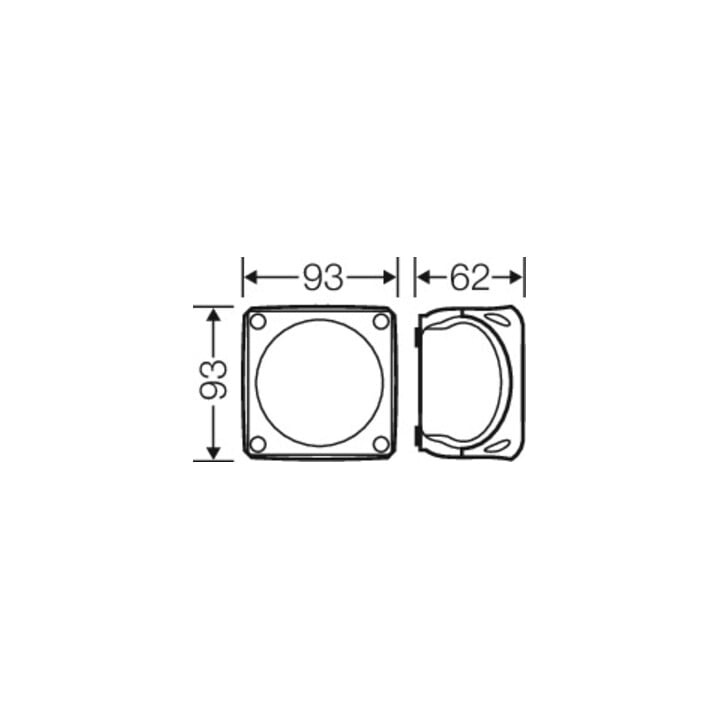 Hensel Boîte de dérivation câble 1,5-2,5 mm² triphasée WP 0202 B